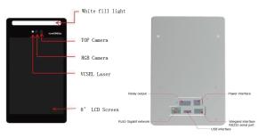 Cheap Touch IPS Screen Face Recognition Device TCP IP Lock Door Access Control DC 12V for sale