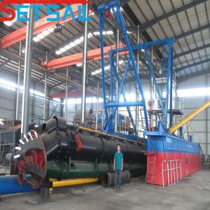 Total Length 38m Cutter Sand Dredger with Diesel Engine and Hydraulic Water Flow