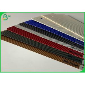 Black Single Face Corrugated Board Sheets E F Flute Light Weight And Stable