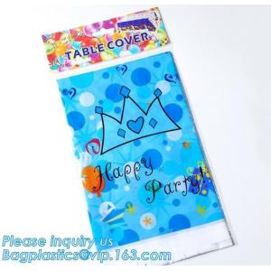 cheap price embossed surface transparent disposable plastic table covers,54" X