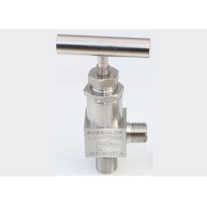 China High pressure angle type needle valve for getting pressure PN0.6 Mpa to PN120 Mpa DN6 mm on sale