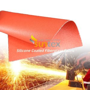 Customized Colored Silicone Rubber Coated Fiberglass Fabric with 0.3 mm