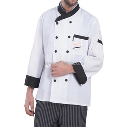 Breathable Hotel Chef Uniform Tops Unisex Customized Sizes