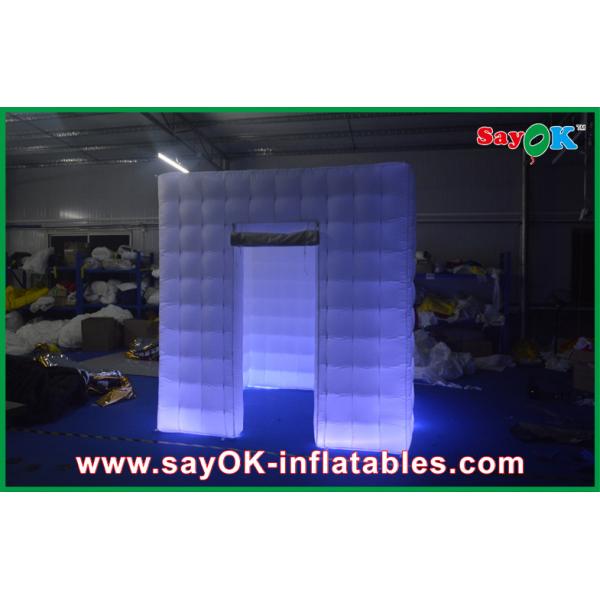 Inflatable Led Photo Booth Portable Square Inflatable Room / Outdoor Inflatables Yellow