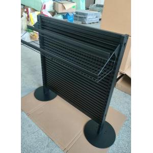 AT-0135 Black Metal Store Display Racks For Displaying Merchandise High