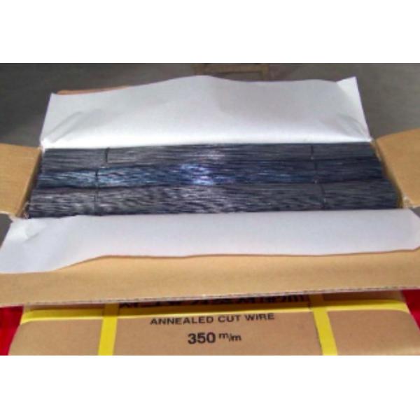 Straight Cutting Iron Binding Wire 0.8mm Diameter 450mm Length Black Annealed Wire