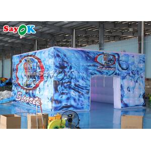 Fully Printed Inflatable LED Cube Tent Square For Party Events
