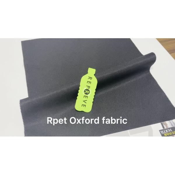 Professional Supplier Recycled Poly 600D 72T Rpet polyester oxford Fabric for