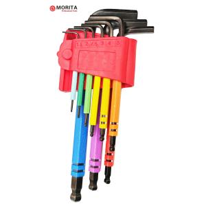 Buy cheap Screwdriver and socket set Multi Colour Ball End Allen Key Set 9 Pce CR-V Steel from wholesalers