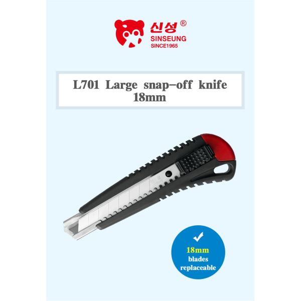 ABS Blade Utility Knife Blades 100 Pack Small L701 Heavy Duty Safety Lock