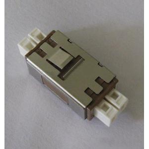 Cream color Low Insertion Loss MU Fiber Optic Adapter for Computer Networks