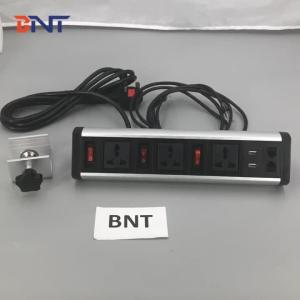 Cheap with double network interface supply the bracket multifunctional movable table socket for sale
