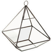 2016 new hanging clear glass prism air plant terrarium tabletop succulent plants