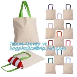 Wholesale promotional eco friendly custom printed logo plain canvas drawstring