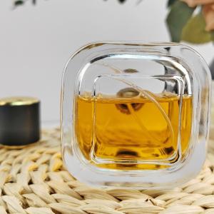 Capacity 30ml Transparent Square Perfume Glass Bottles with Acceptable Customer
