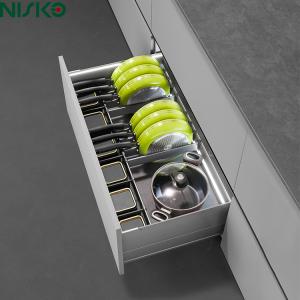 Kitchen Cabinet Pull out Adjustable Seasoning Bottles Basket Drawer Dividers for