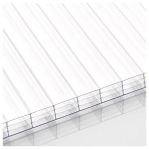 Cheap 5mm 10mm Multiwall Panels Sun Shade Polycarbonate Hollow Sheet for Car Shelter 5mm Twin Wall Hollow Polycarbonate Sheet for sale