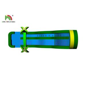 Blue Small Inflatable Dry Slides With Double And Quadruple Stitching