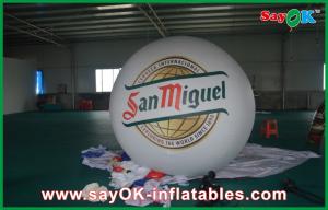 China Advertising White 2M Inflatable Balloon Helium Blimp Balloon 0.18mm PVC on sale