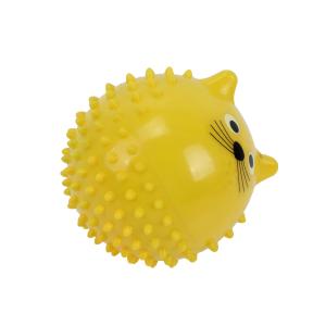 Factory directly sale cute cat pattern pvc Inflatable spiky hand massage ball