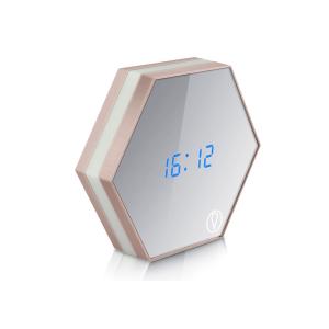 Multi-function Led Digital Alarm Clock Night Light Temperature Display Mirror