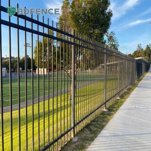 Metallic Finish Shiny Metal Tubular Fencing Easily Assembled