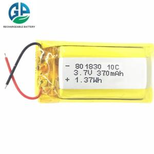 3.7V Li Polymer Battery Power Bank Long Cycle KC Approved 801830 370mah Battery