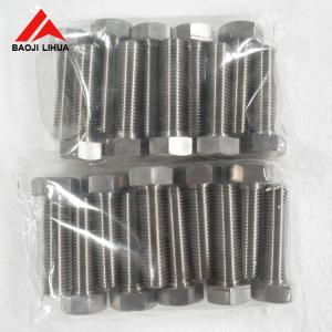 Gr2 Gr5 Titanium Bolts Nuts , M8 M10 M12 Anodizing Titanium Hex Head Bolts