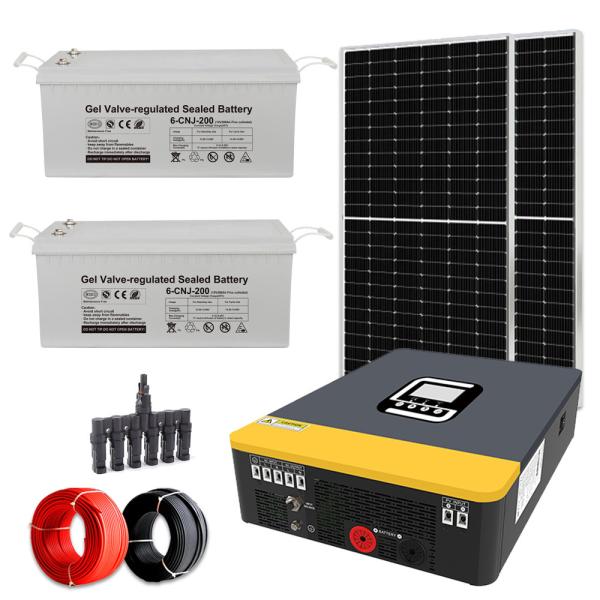 Quality Complete 100-240V Adjustable Voltage 3KW Off Grid Solar System With MPPT Controller wholesale