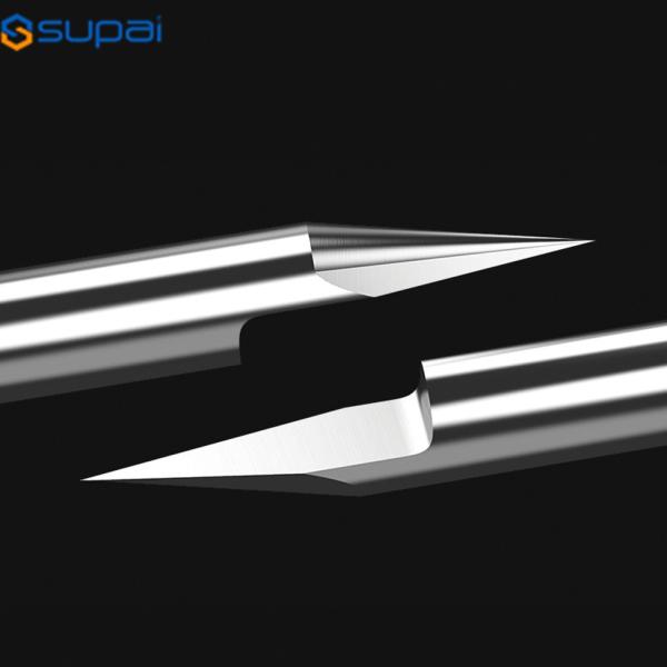 V Shape Flat Bottom Carbide PCB Engraving Bits 3.175mm CNC Router Bit 10/15/20/