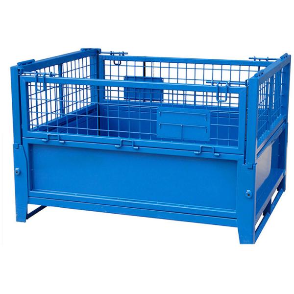 Quality ODM Collapsible Pallet Cage Box Stillage Bin Powder Coated wholesale