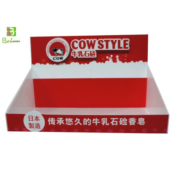 Quality Custom Tabletop Acrylic POS Display Boxes One Pocket For Toilet Soap wholesale
