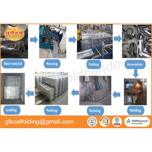 420*1829mm Q235 galvanized catwalk for Vietnam civil construction projects