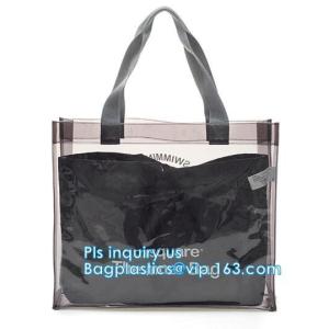 fashion pvc mirror vinyl shopping bag with printing, Recyclable Durable Clear