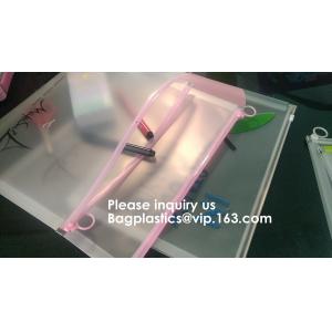 A4 A5 A6 B5 Transparent Pp Froested File Bag With Zipper,PP Plastic Zip File Bag