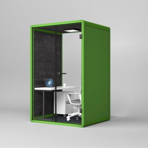Solo Movable Office Pod Modular Sound Proof Glass Cabin Compact