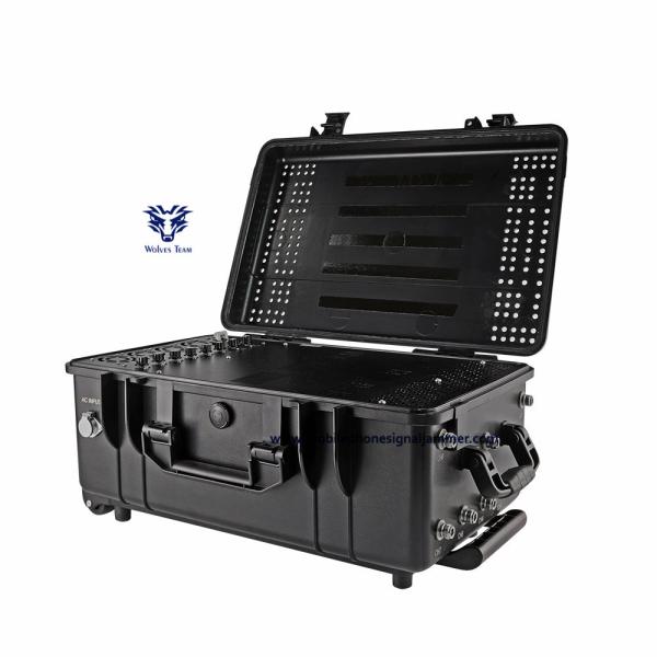 Quality Prison Signal Drone Signal Jammer WIFI 5.8G GPS Fan Cooled Rack Enclosure With Casters wholesale