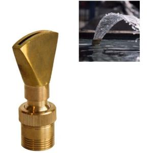 Cheap 1&quot; Fully Brass Adjustable Direction Fan Water Fountain Nozzle Jet Water Pond Sprilker for sale