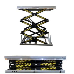 1000kg Electric Scissor Lift Tables Platform 1300mmx820mm Max Height 1780mm