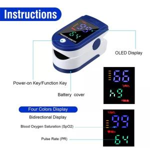 Colour Led Screen Digital Handheld Portable Fingertip Pulse Oximeter