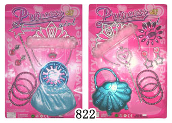 Quality Newest design beauty set with handbag,bracelet,crown wholesale