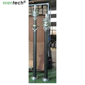 9m lockable pneumatic mast 50kg payloads-NR-2200-9000-50L/ antenna telescopic
