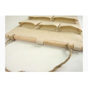 Canvas Fabric Hanging Travel Organizer Bag Two Layer Customized Size