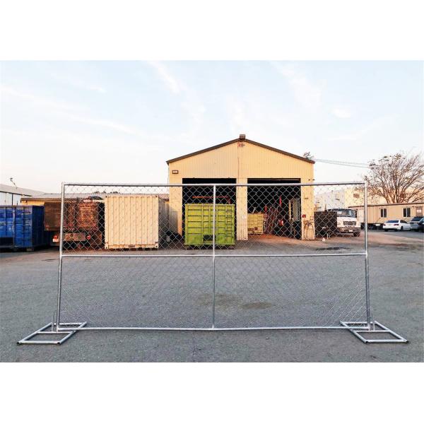 Quality 6'x8' smart construction fence tube 1.25"/32mm wall thick 1.20mm mesh aperture 75mm x 75mm temporary chain link  fence wholesale