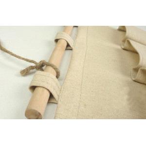 Canvas Fabric Hanging Travel Organizer Bag Two Layer Customized Size