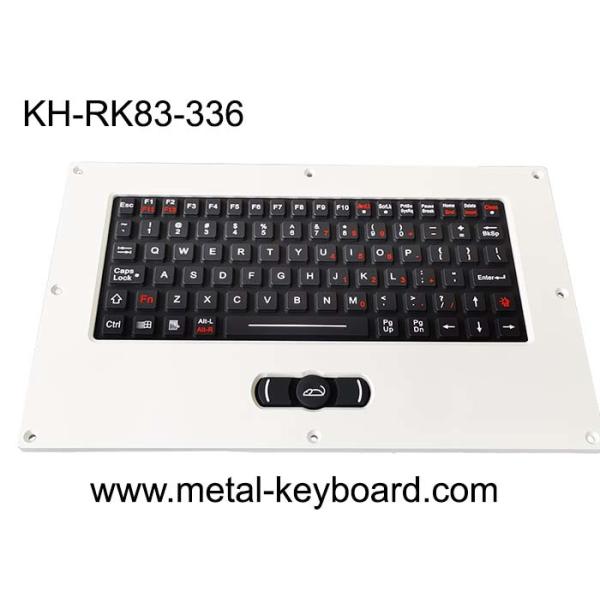 Quality USB PS2 Ruggedized Industrial Metal Keyboard With Silicone Rubber Layout wholesale