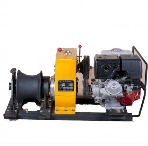 China 8 Ton  cable winch / Gas Engine Powered Winch For electric power construction on sale