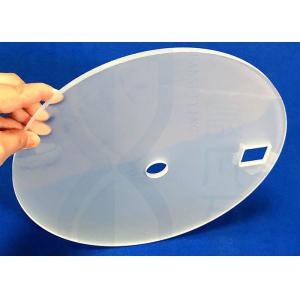 China Optical Silica Fused Large Frosted Sio2 Quartz Disc Plate With Hole on sale