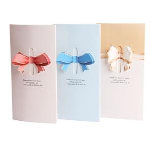Recycled OEM ODM Embossed Paper Greeting Cards Luxury Style
