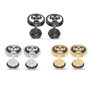 Cheap New Arrival Halloween Cool Earrings Unique Skull Sstud Earrings for sale